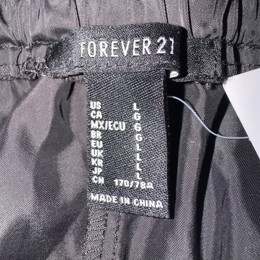 Forever 21 Black Athletic Pants women's Size Large NWT - Picture 7 of 9